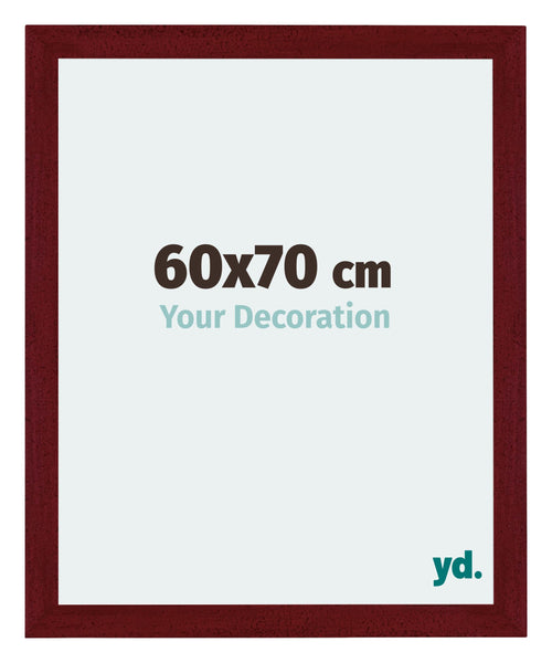 Mura MDF Cadre Photo 60x70cm Bordeaux Balayé De Face Mesure | Yourdecoration.fr