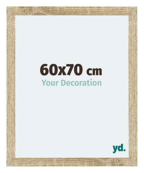 Mura MDF Cadre Photo 60x70cm Chêne Sonoma De Face Mesure | Yourdecoration.fr