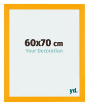 Mura MDF Cadre Photo 60x70cm Jaune De Face Mesure | Yourdecoration.fr