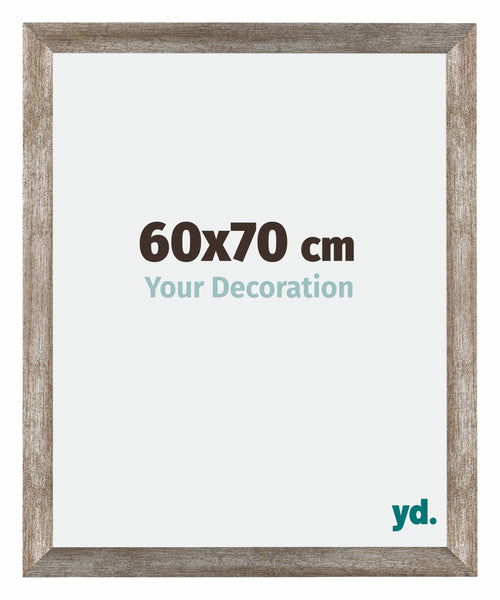 Mura MDF Cadre Photo 60x70cm Métal Vintage De Face Mesure | Yourdecoration.fr