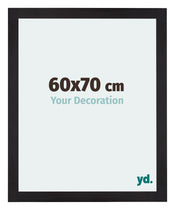 Mura MDF Cadre Photo 60x70cm Noir Grain De Bois De Face Mesure | Yourdecoration.fr