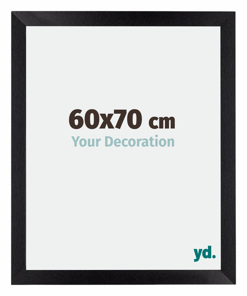 Mura MDF Cadre Photo 60x70cm Noir Mat De Face Mesure | Yourdecoration.fr