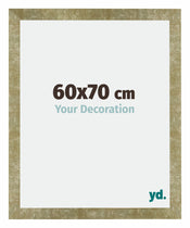 Mura MDF Cadre Photo 60x70cm Or Antique De Face Mesure | Yourdecoration.fr