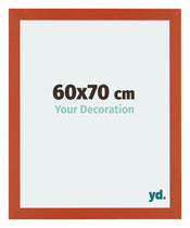 Mura MDF Cadre Photo 60x70cm Orange De Face Mesure | Yourdecoration.fr