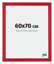 Mura MDF Cadre Photo 60x70cm Rouge De Face Mesure | Yourdecoration.fr