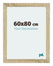 Mura MDF Cadre Photo 60x80cm Chêne Sonoma De Face Mesure | Yourdecoration.fr