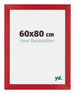 Mura MDF Cadre Photo 60x80cm Rouge De Face Mesure | Yourdecoration.fr