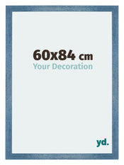 Mura MDF Cadre Photo 60x84cm Bleu Brillant Geveegd De Face Mesure | Yourdecoration.fr