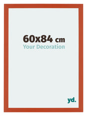 Mura MDF Cadre Photo 60x84cm Orange De Face Mesure | Yourdecoration.fr