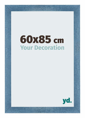 Mura MDF Cadre Photo 60x85cm Bleu Brillant Geveegd De Face Mesure | Yourdecoration.fr