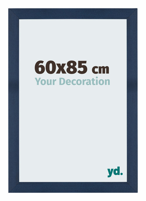 Mura MDF Cadre Photo 60x85cm Bleu Fonc�� Patine De Face Mesure | Yourdecoration.fr