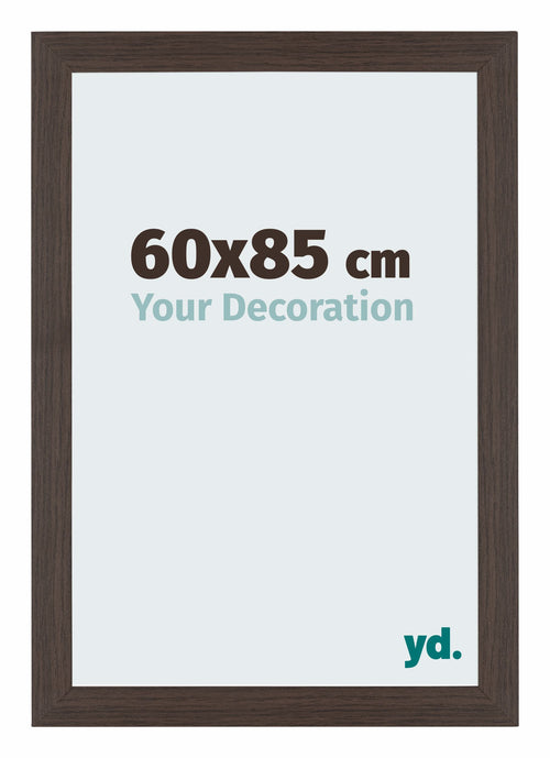 Mura MDF Cadre Photo 60x85cm Ch��ne Fonc�� De Face Mesure | Yourdecoration.fr