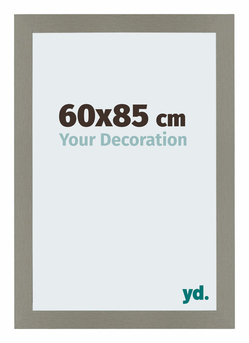 Mura MDF Cadre Photo 60x85cm Gris De Face Mesure | Yourdecoration.fr