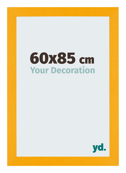 Mura MDF Cadre Photo 60x85cm Jaune De Face Mesure | Yourdecoration.fr