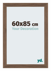 Mura MDF Cadre Photo 60x85cm Noyer Sombre De Face Mesure | Yourdecoration.fr