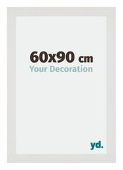 Mura MDF Cadre Photo 60x90cm Blanc Mat De Face Mesure | Yourdecoration.fr