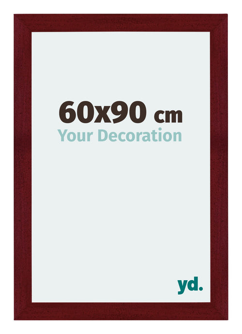 Mura MDF Cadre Photo 60x90cm Bordeaux Balayé De Face Mesure | Yourdecoration.fr