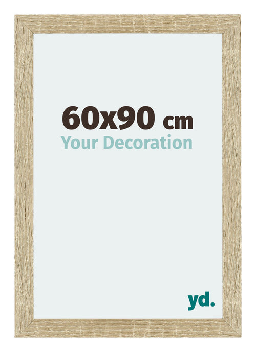 Mura MDF Cadre Photo 60x90cm Chêne Sonoma De Face Mesure | Yourdecoration.fr