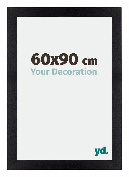 Mura MDF Cadre Photo 60x90cm Noir Mat De Face Mesure | Yourdecoration.fr