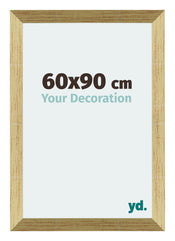 Mura MDF Cadre Photo 60x90cm Or Brillant De Face Mesure | Yourdecoration.fr