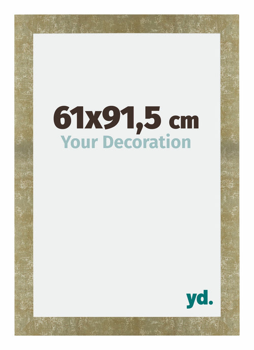 Mura MDF Cadre Photo 61x91 5cm Or Antique De Face Mesure | Yourdecoration.fr