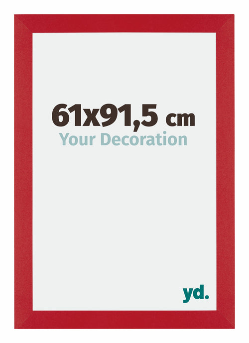 Mura MDF Cadre Photo 61x91 5cm Rouge De Face Mesure | Yourdecoration.fr