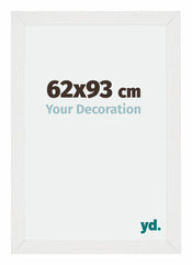 Mura MDF Cadre Photo 62x93cm Blanc Brillant De Face Mesure | Yourdecoration.fr