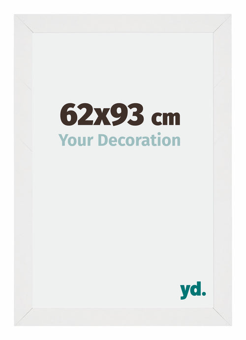 Mura MDF Cadre Photo 62x93cm Blanc Brillant De Face Mesure | Yourdecoration.fr