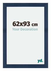 Mura MDF Cadre Photo 62x93cm Bleu Foncé Patine De Face Mesure | Yourdecoration.fr