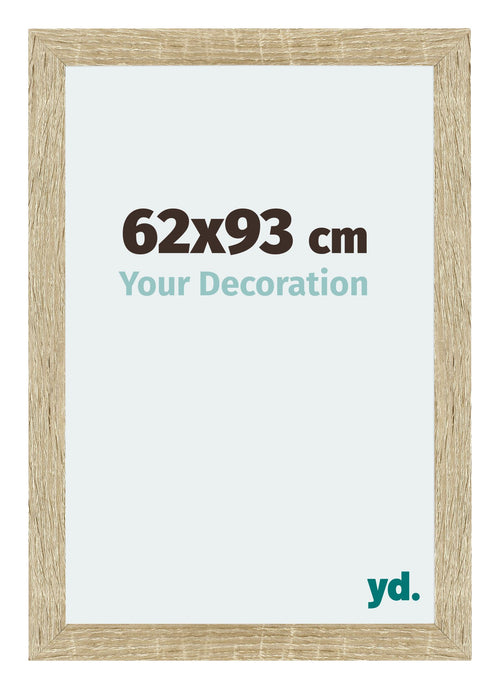 Mura MDF Cadre Photo 62x93cm Chêne Sonoma De Face Mesure | Yourdecoration.fr