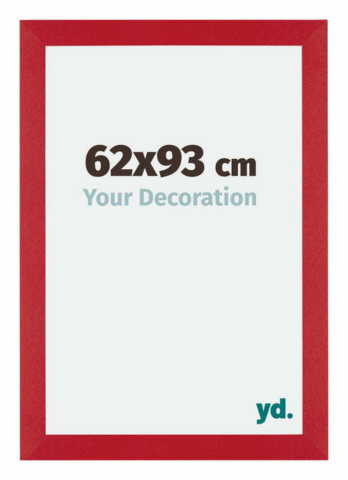 Mura MDF Cadre Photo 62x93cm Rouge De Face Mesure | Yourdecoration.fr