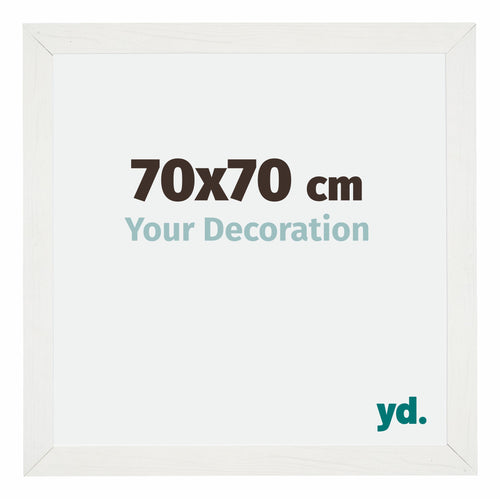 Mura MDF Cadre Photo 70x70cm Blanc Balayé De Face Mesure | Yourdecoration.fr