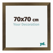 Mura MDF Cadre Photo 70x70cm Bronze Décor De Face Mesure | Yourdecoration.fr