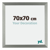 Mura MDF Cadre Photo 70x70cm Champagne De Face Mesure | Yourdecoration.fr