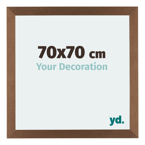 Mura MDF Cadre Photo 70x70cm Cuivre Decor De Face Mesure | Yourdecoration.fr