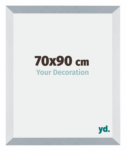 Mura MDF Cadre Photo 70x90cm Aluminium Brossé De Face Mesure | Yourdecoration.fr