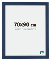 Mura MDF Cadre Photo 70x90cm Bleu Foncé Patine De Face Mesure | Yourdecoration.fr