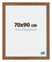 Mura MDF Cadre Photo 70x90cm Chêne Rustique De Face Mesure | Yourdecoration.fr