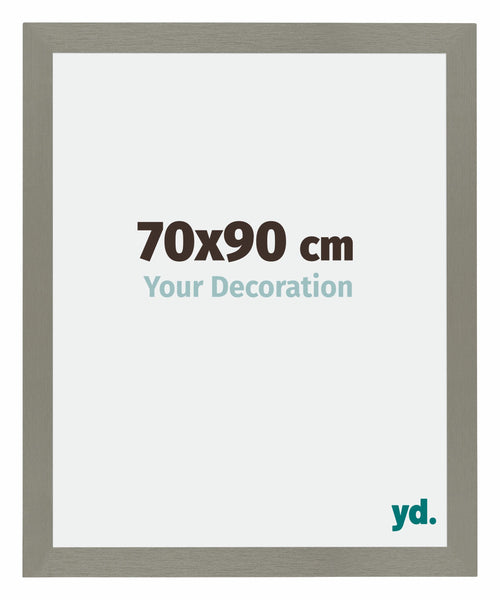 Mura MDF Cadre Photo 70x90cm Gris De Face Mesure | Yourdecoration.fr