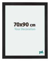 Mura MDF Cadre Photo 70x90cm Noir Grain De Bois De Face Mesure | Yourdecoration.fr