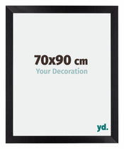 Mura MDF Cadre Photo 70x90cm Noir Mat De Face Mesure | Yourdecoration.fr