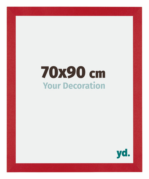 Mura MDF Cadre Photo 70x90cm Rouge De Face Mesure | Yourdecoration.fr