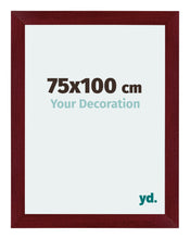 Mura MDF Cadre Photo 75x100cm Bordeaux Balayé De Face Mesure | Yourdecoration.fr