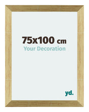 Mura MDF Cadre Photo 75x100cm Or Brillant De Face Mesure | Yourdecoration.fr