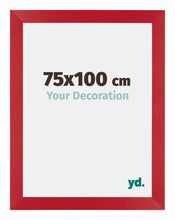 Mura MDF Cadre Photo 75x100cm Rouge De Face Mesure | Yourdecoration.fr