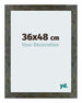 Mura MDF Cadre Photo 36x48cm Bleu Or Melange De Face Mesure | Yourdecoration.fr