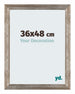 Mura MDF Cadre Photo 36x48cm Noyer De Face Mesure | Yourdecoration.fr