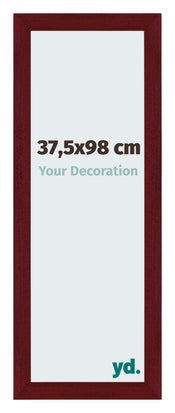 Mura MDF Cadre Photo 37 5x98cm Vin Rouge Patine De Face Mesure | Yourdecoration.fr