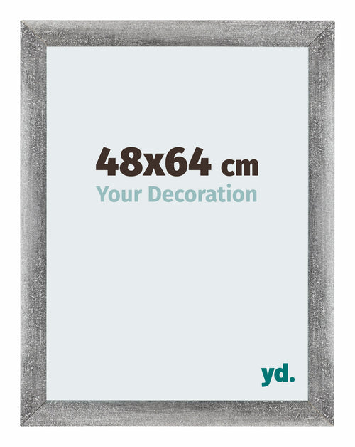 Mura MDF Cadre Photo 48x64cm Bleu Brillant De Face Mesure | Yourdecoration.fr