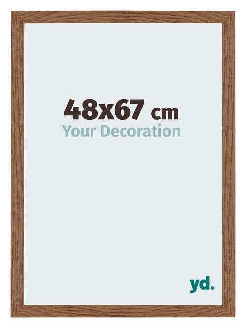 Mura MDF Cadre Photo 48x67cm Chene Rustique De Face Mesure | Yourdecoration.fr